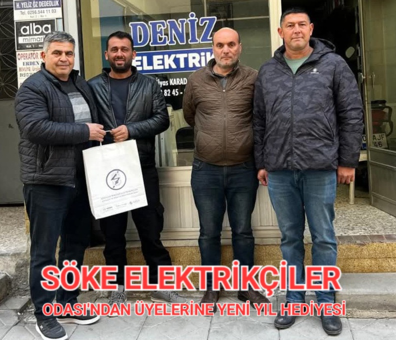 SÖKE ELEKTRİKÇİLER ODASI'NDAN ÜYELERİNE YENİ YIL HEDİYESİ